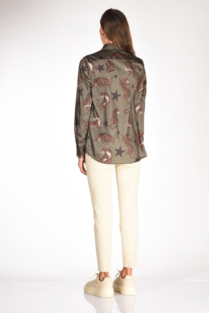 5 Progress Camicia Stampata Verde Donna - 5