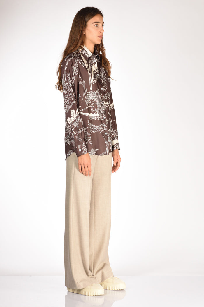 5 Progress Camicia Stampata Marrone Donna - 4