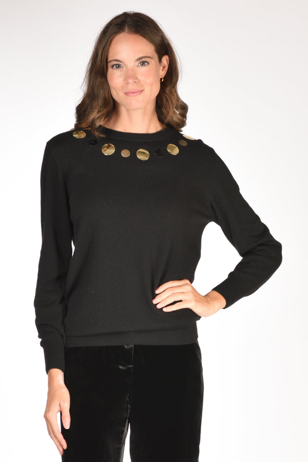 5 Progress Maglia Pois Nero Donna