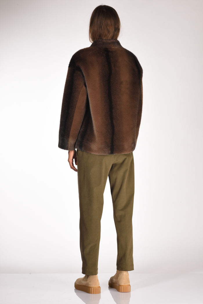5 Progress Cappotto Ecofur Marrone Donna - 5