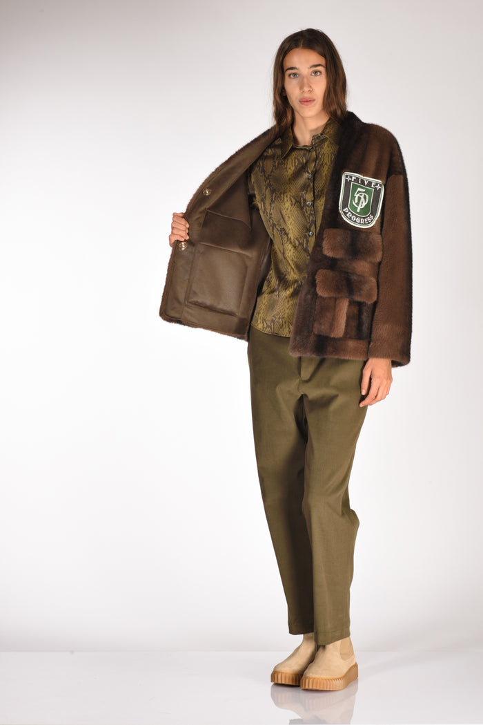 5 Progress Cappotto Ecofur Marrone Donna - 6