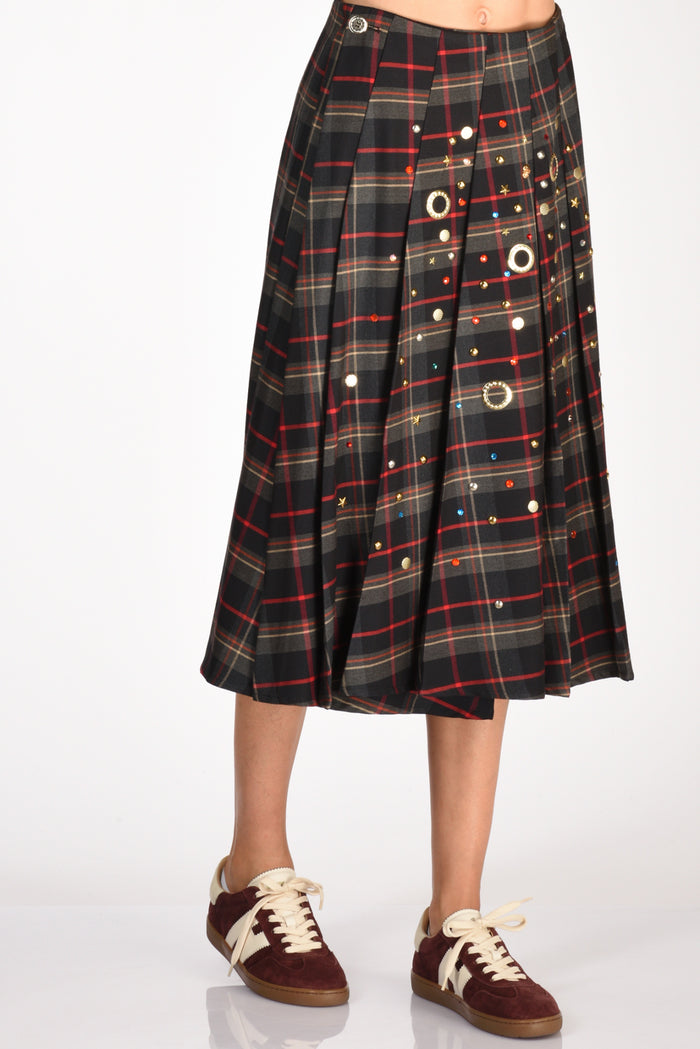 5 Progress Gonna Tartan Grigio/rosso/multicolor Donna - 2