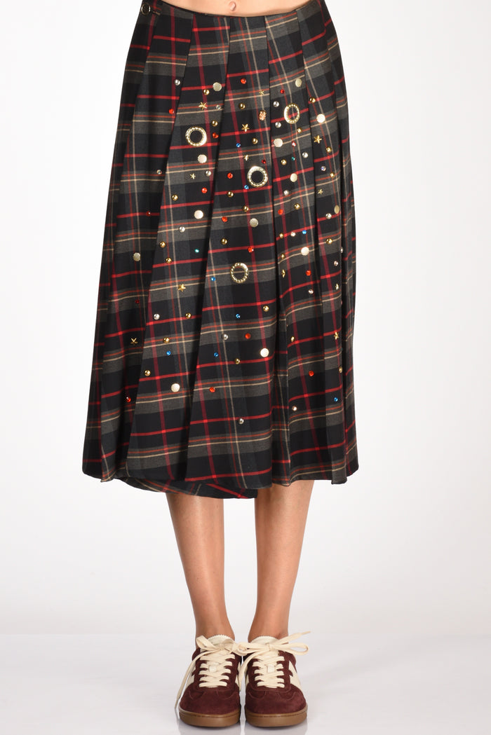5 Progress Gonna Tartan Grigio/rosso/multicolor Donna - 3