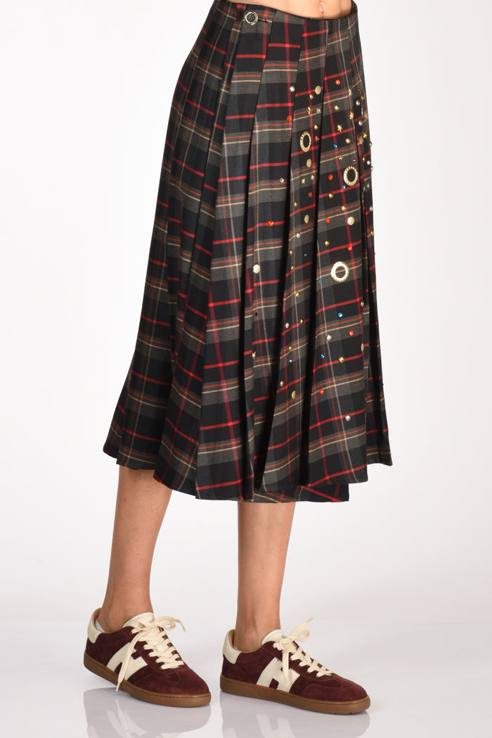 5 Progress Gonna Tartan Grigio/rosso/multicolor Donna - 5