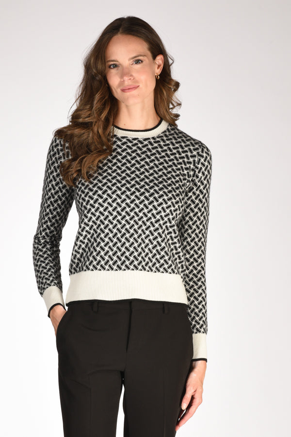 Drumohr Maglia Bianco/nero Donna