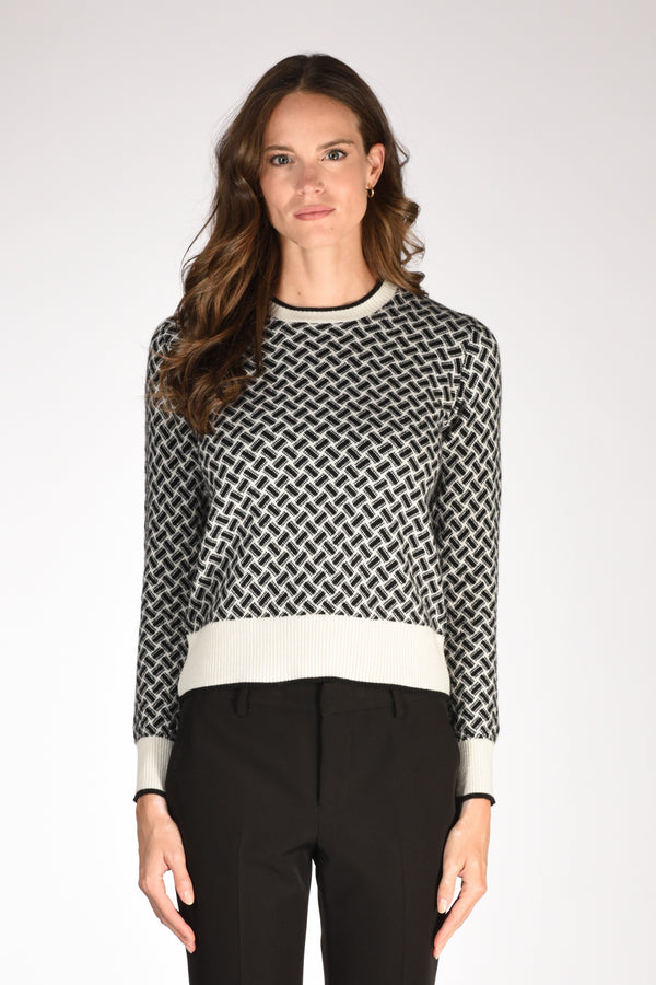 Drumohr Maglia Bianco/nero Donna-2