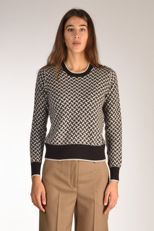 Drumohr Maglia Marrone/beige Donna-2