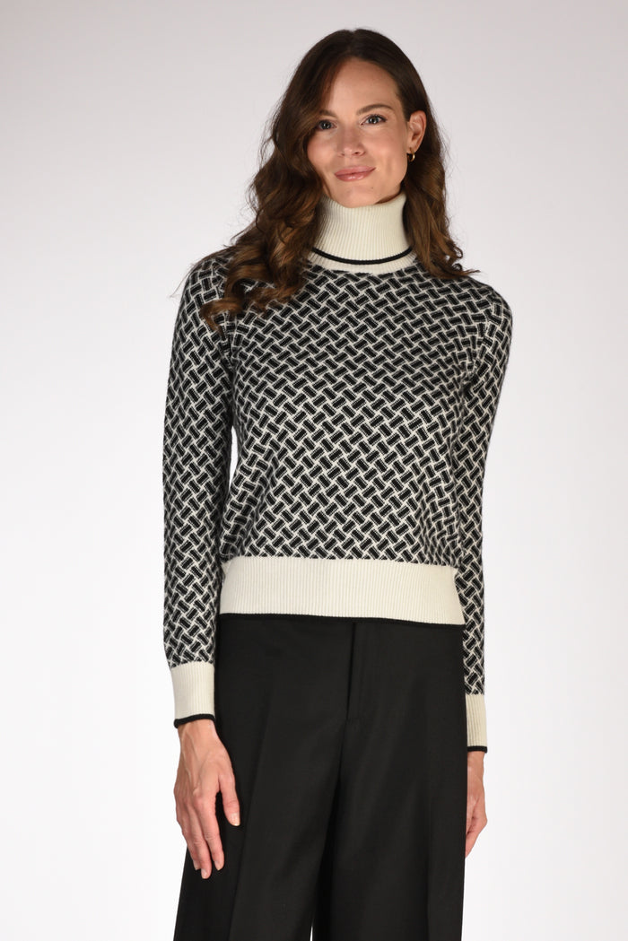 Drumohr Maglia Bianco/nero Donna - 1