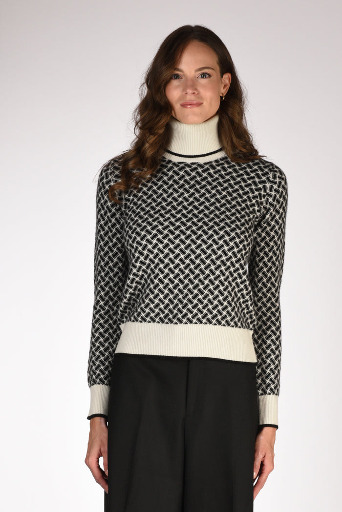 Drumohr Maglia Bianco/nero Donna - 2