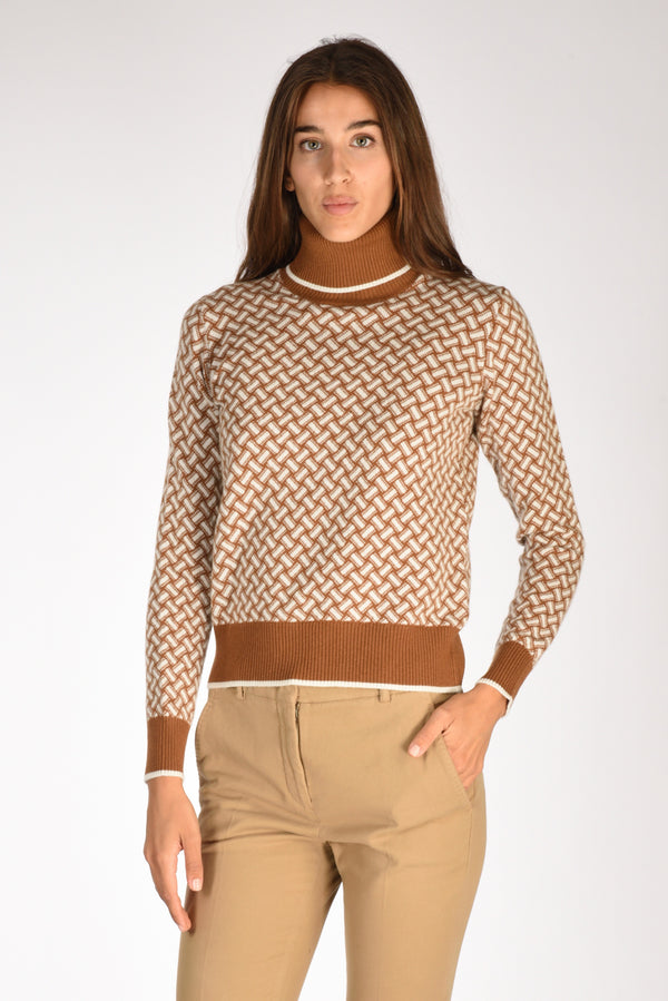 Drumohr Maglia Beige/bianco Donna