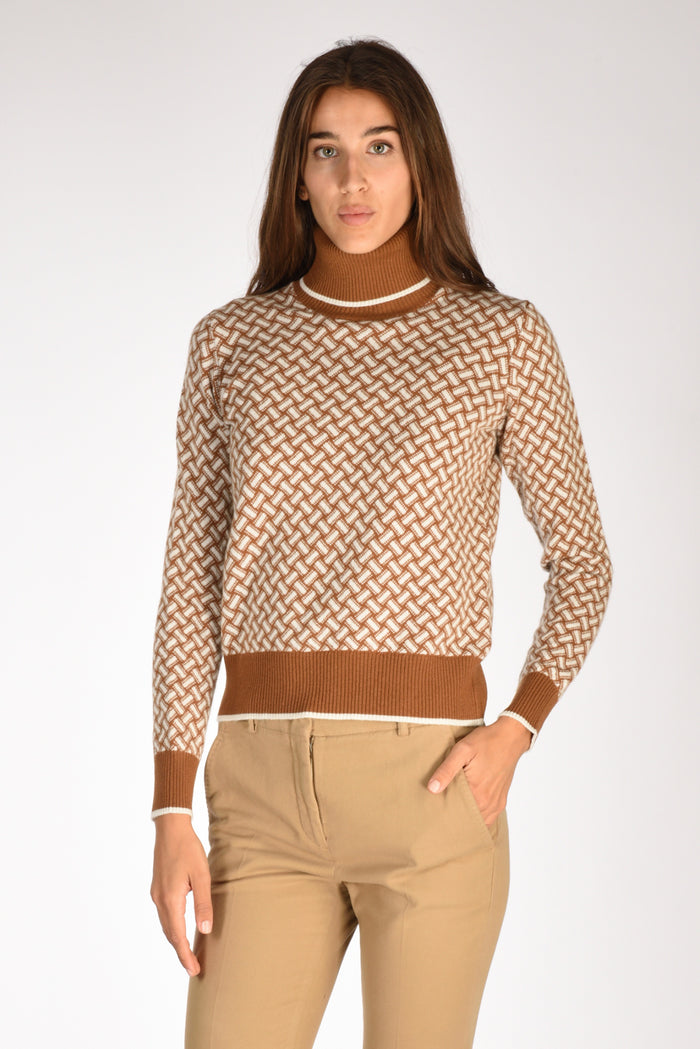 Drumohr Maglia Beige/bianco Donna - 1