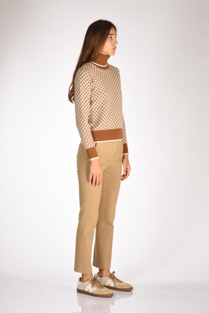Drumohr Maglia Beige/bianco Donna - 5