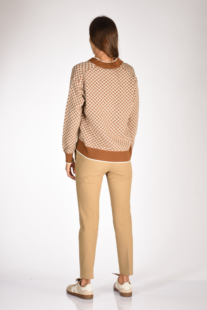 Drumohr Maglia Beige/bianco Donna - 5