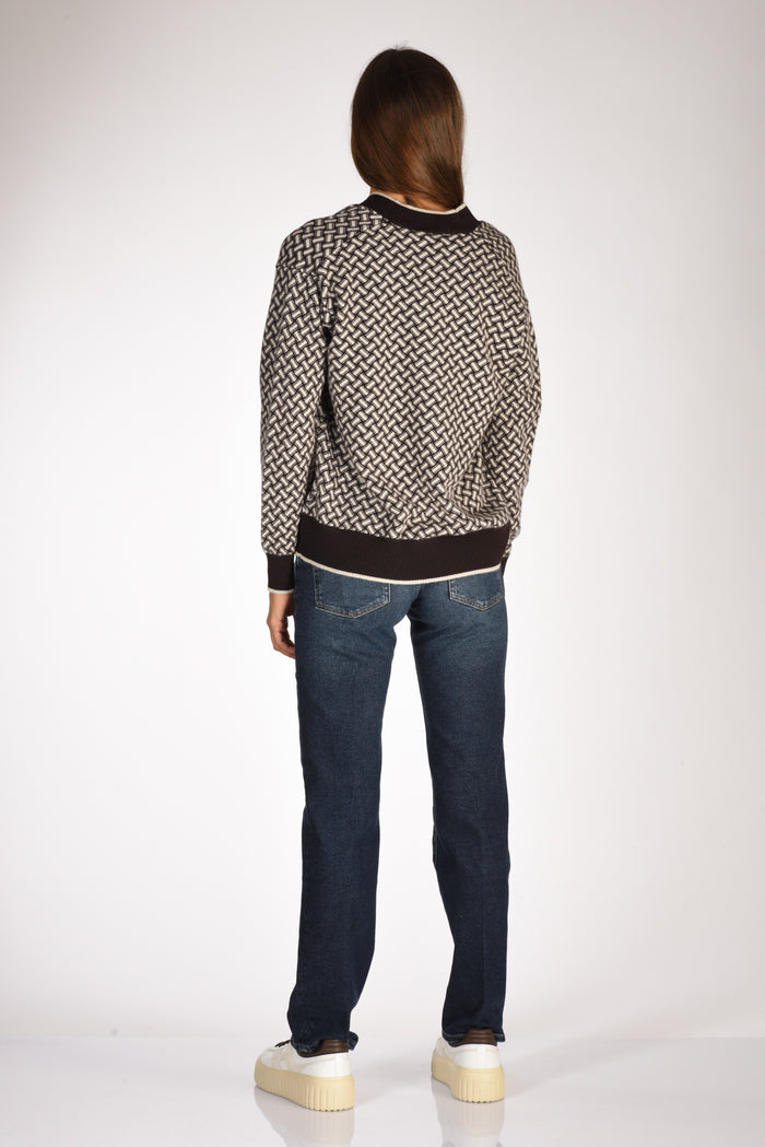 Drumohr Maglia Marrone/beige Donna - 5