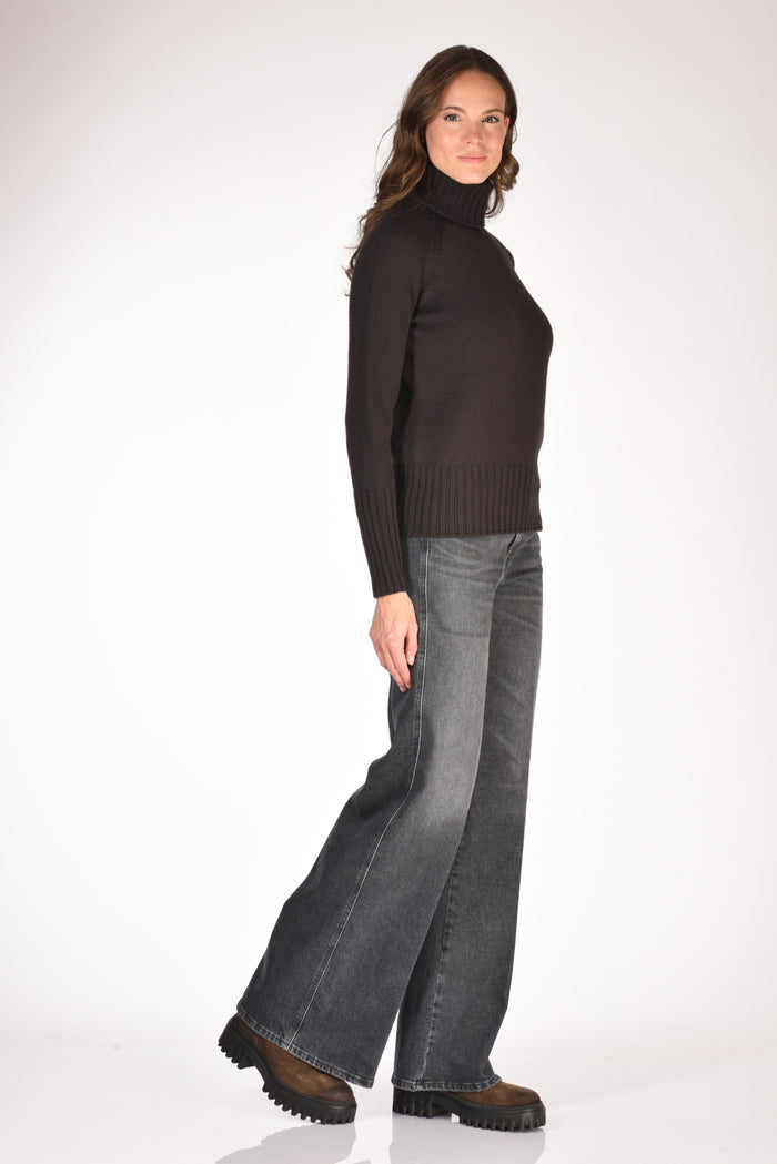 Drumohr Docevita Raglan Marrone Donna - 4