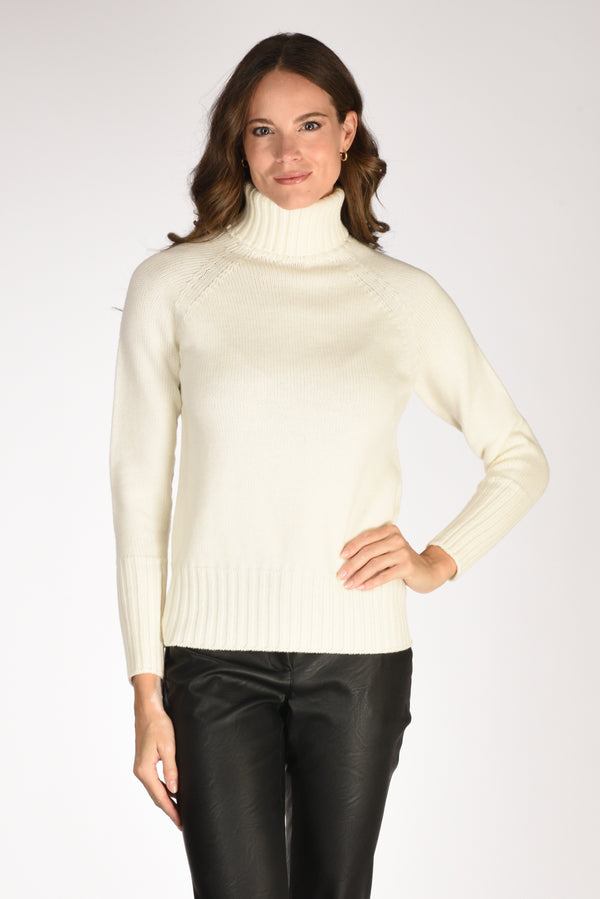 Drumohr Docevita Raglan Bianco Latte Donna