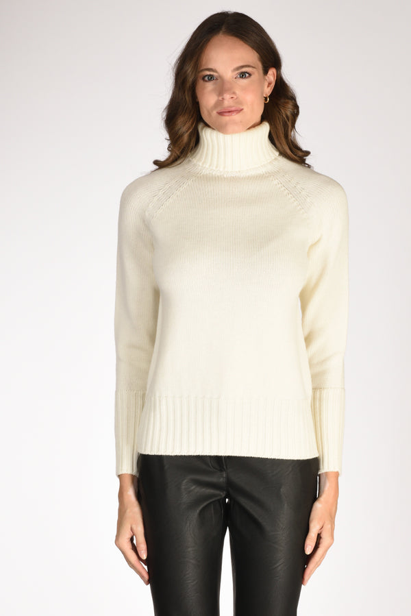 Drumohr Docevita Raglan Bianco Latte Donna-2
