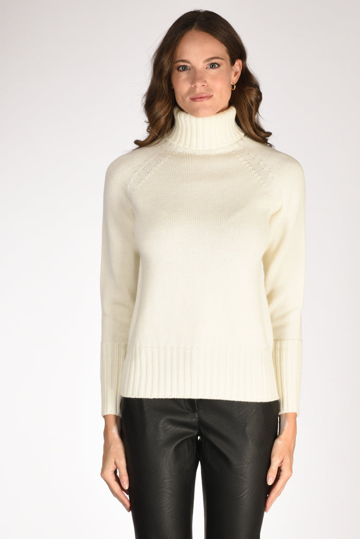 Drumohr Docevita Raglan Bianco Latte Donna - 2