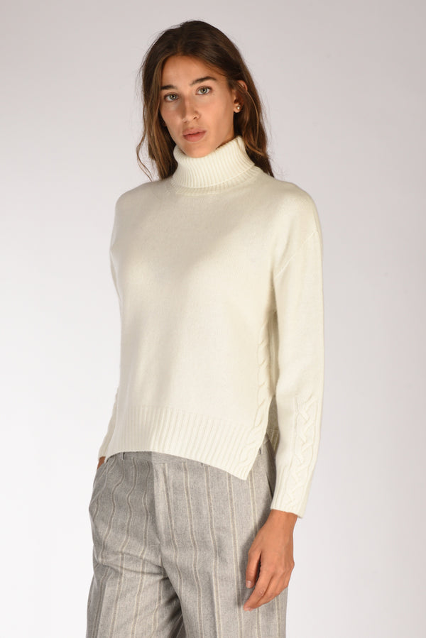 Drumohr Dolcevita Trecce Bianco Latte Donna