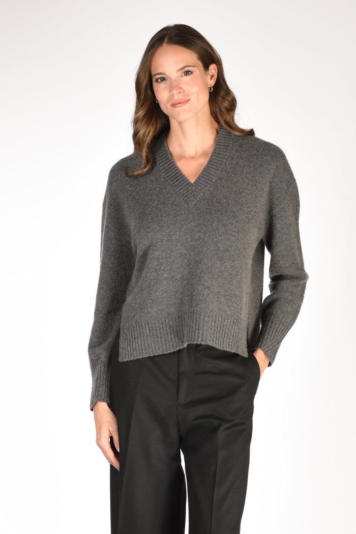 Drumohr Maglia V Grigio Donna - 1