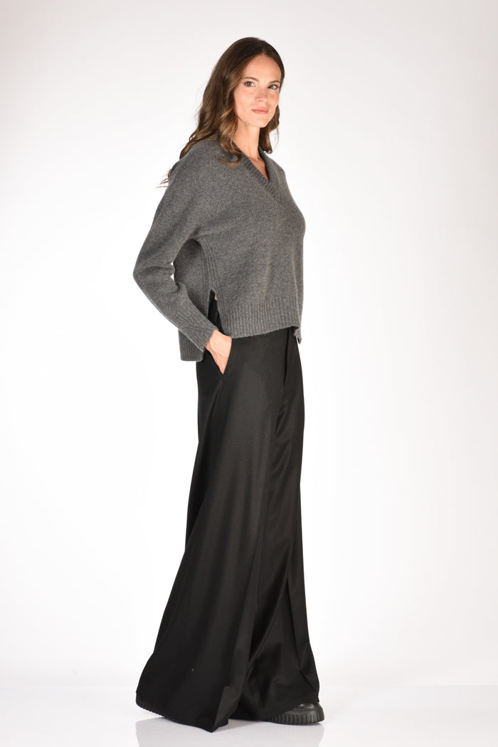 Drumohr Maglia V Grigio Donna - 4