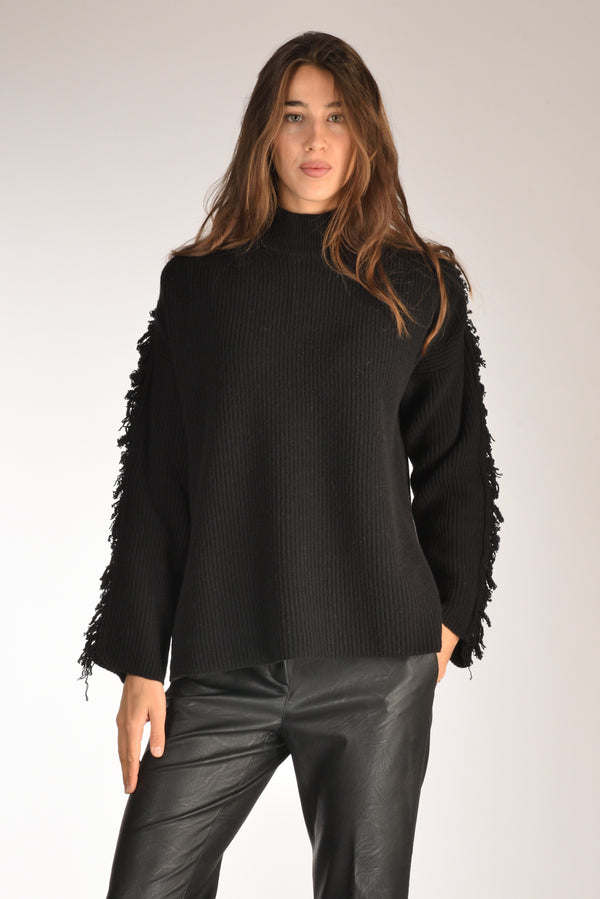 Drumohr Maglia Lupetto Nero Donna