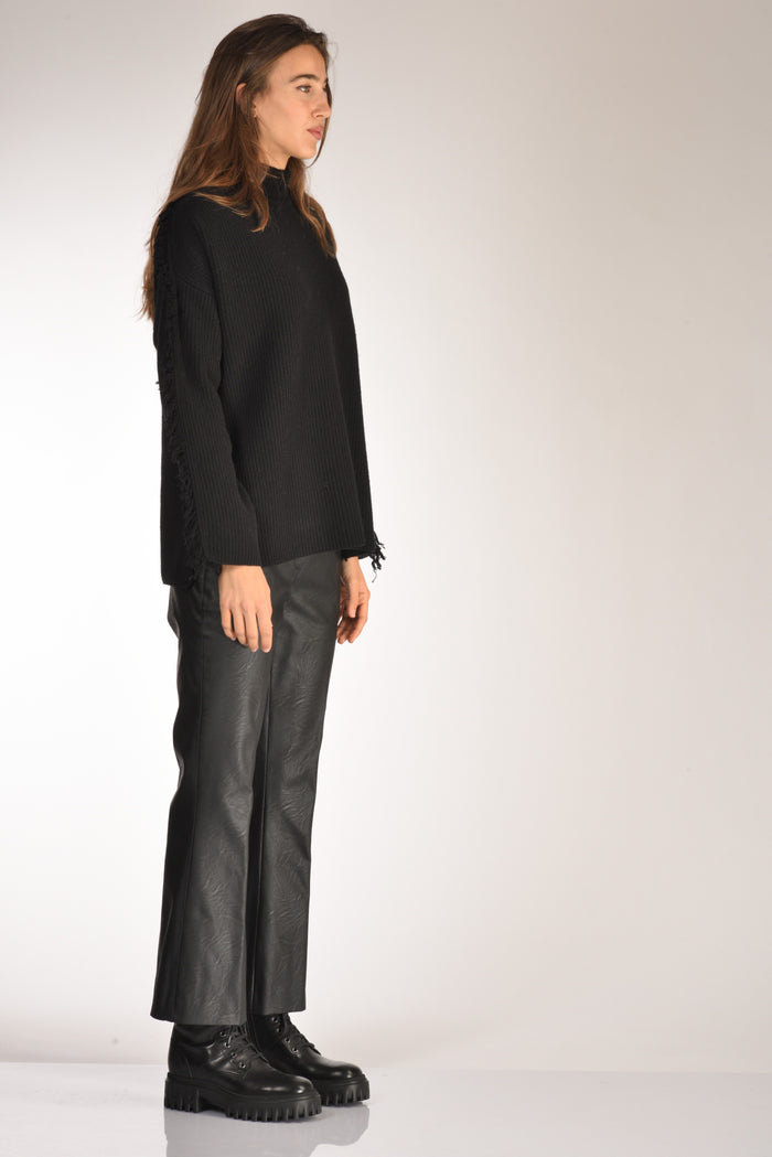 Drumohr Maglia Lupetto Nero Donna - 4