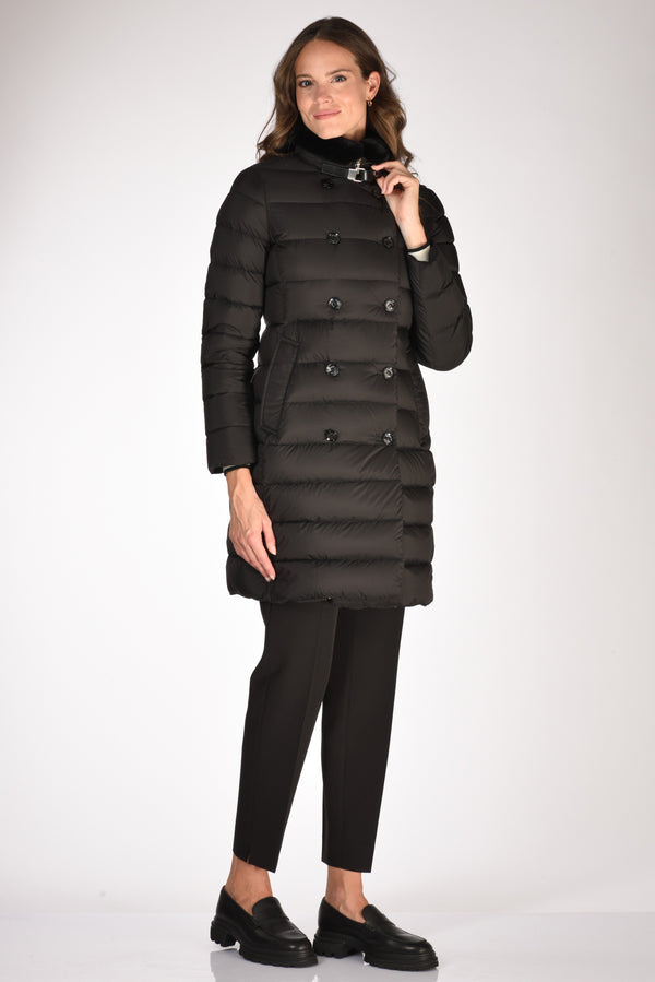 Moorer Piumino Longan Nero Donna
