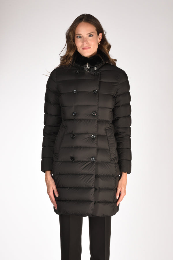 Moorer Piumino Longan Nero Donna-2