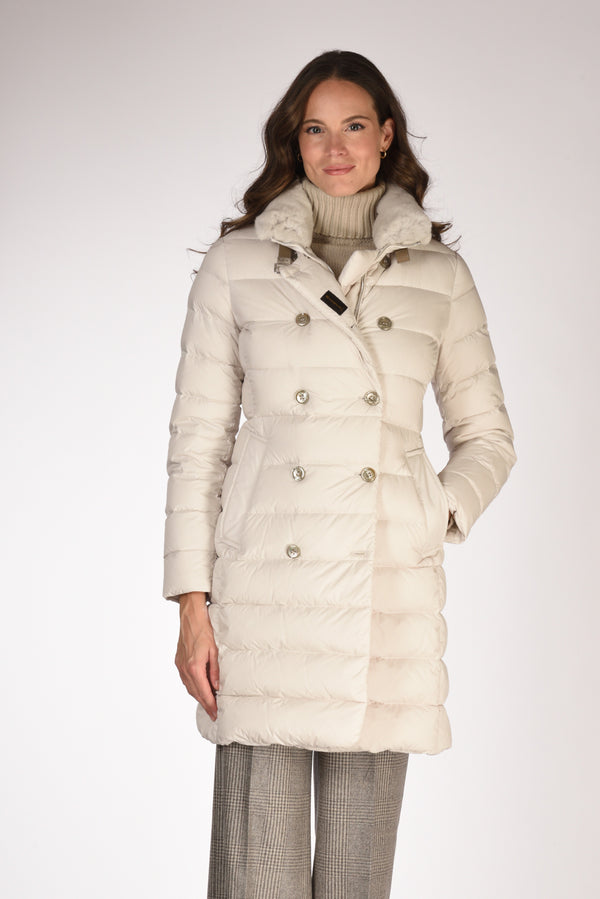 Moorer Piumino Longan Grigio Chiarissimo Donna