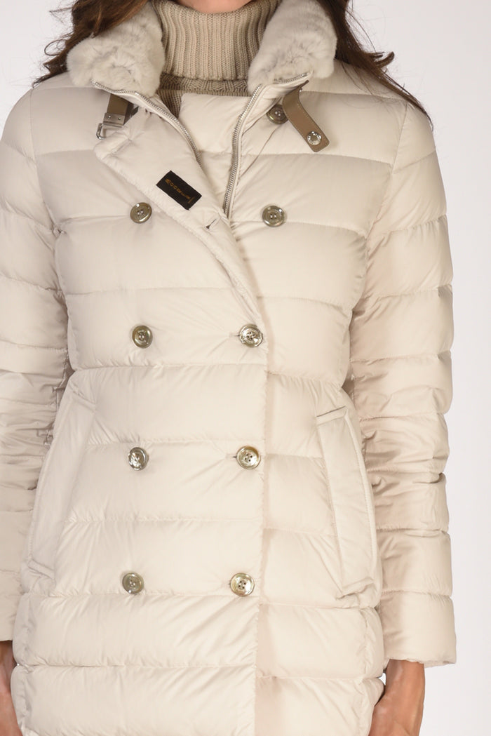 Moorer Piumino Longan Grigio Chiarissimo Donna - 4