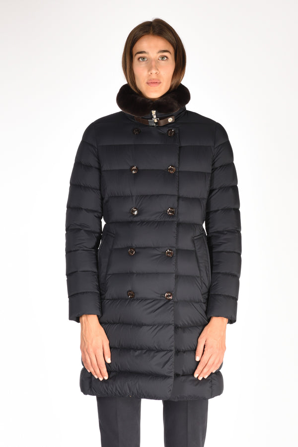 Moorer Piumino Longan Blu Donna-2