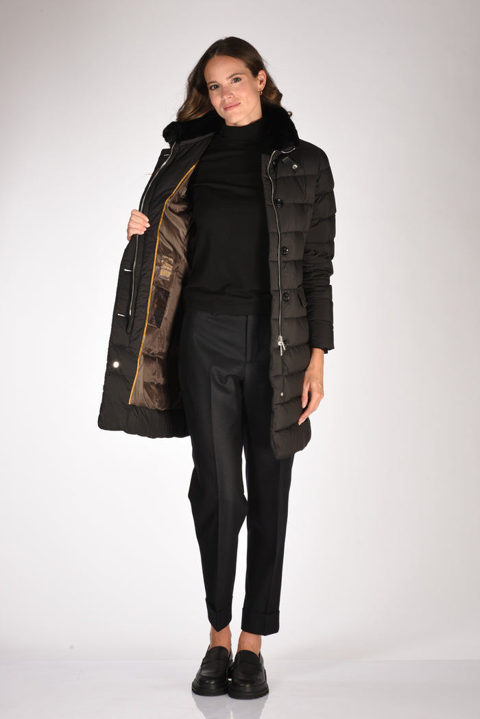 Moorer Piumino Vetiver Nero Donna - 6