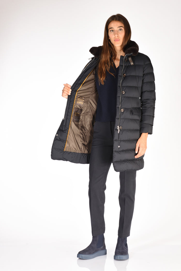 Moorer Piumino Vetiver Blu Donna - 6