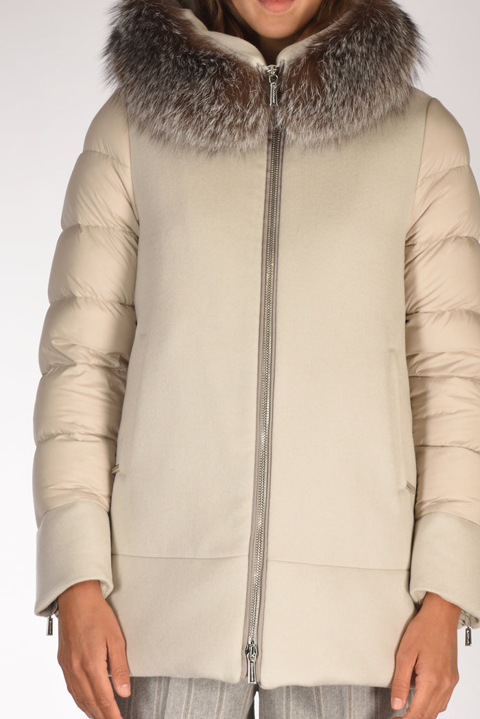 Moorer Piumino Fresia Bianco Naturale Donna - 3
