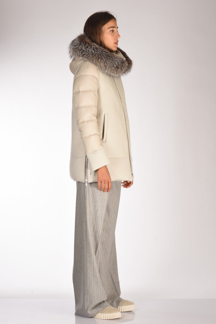 Moorer Piumino Fresia Bianco Naturale Donna - 4