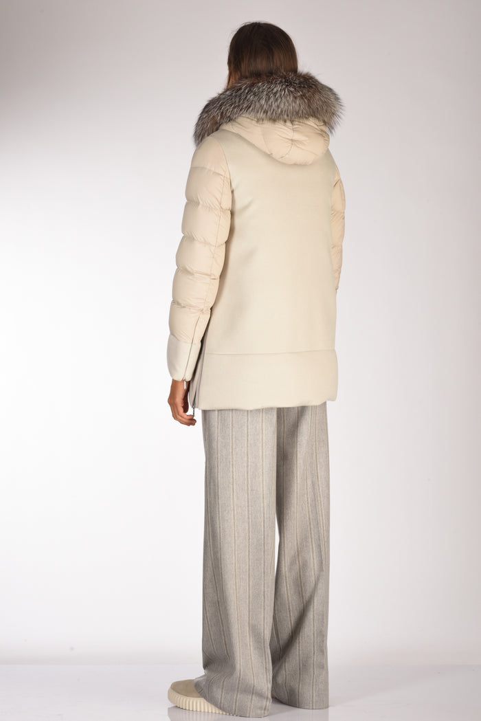 Moorer Piumino Fresia Bianco Naturale Donna - 5