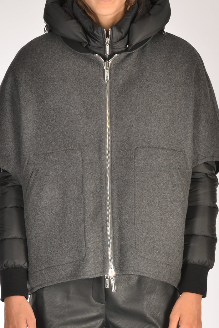 Moorer Piumino Pegaso Grigio/nero Donna - 4