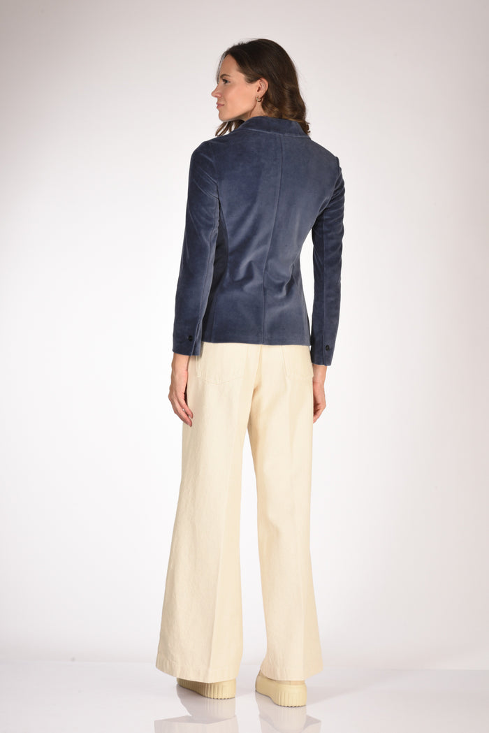 Circolo 1901 Giacca Slim Fit Blu Chiaro Donna - 6
