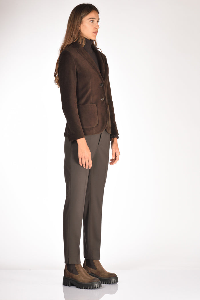 Circolo 1901 Giacca Slim Fit Marrone Donna - 4