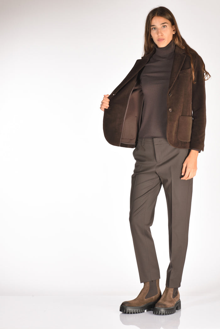 Circolo 1901 Giacca Slim Fit Marrone Donna - 6