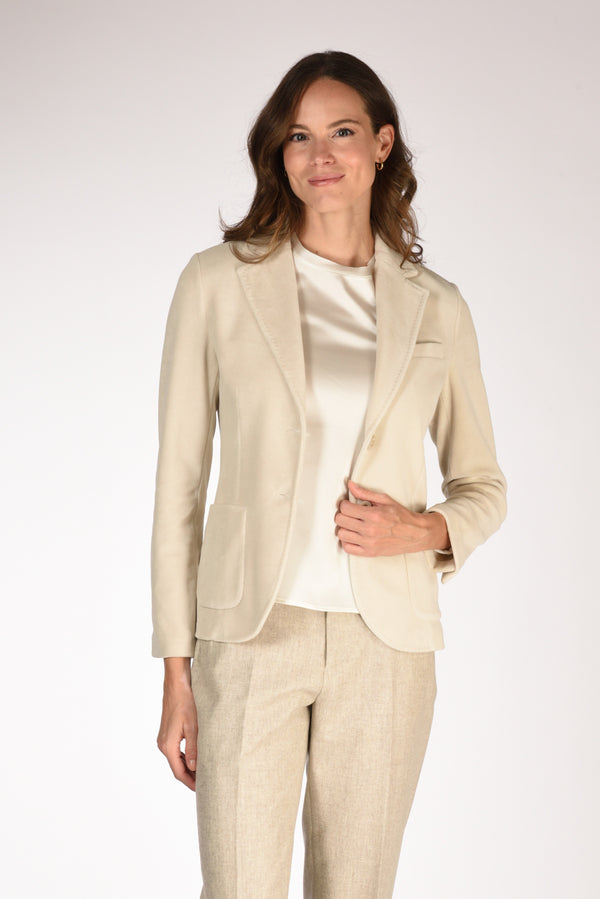 Circolo 1901 Giacca Slim Fit Bianco Naturale Donna