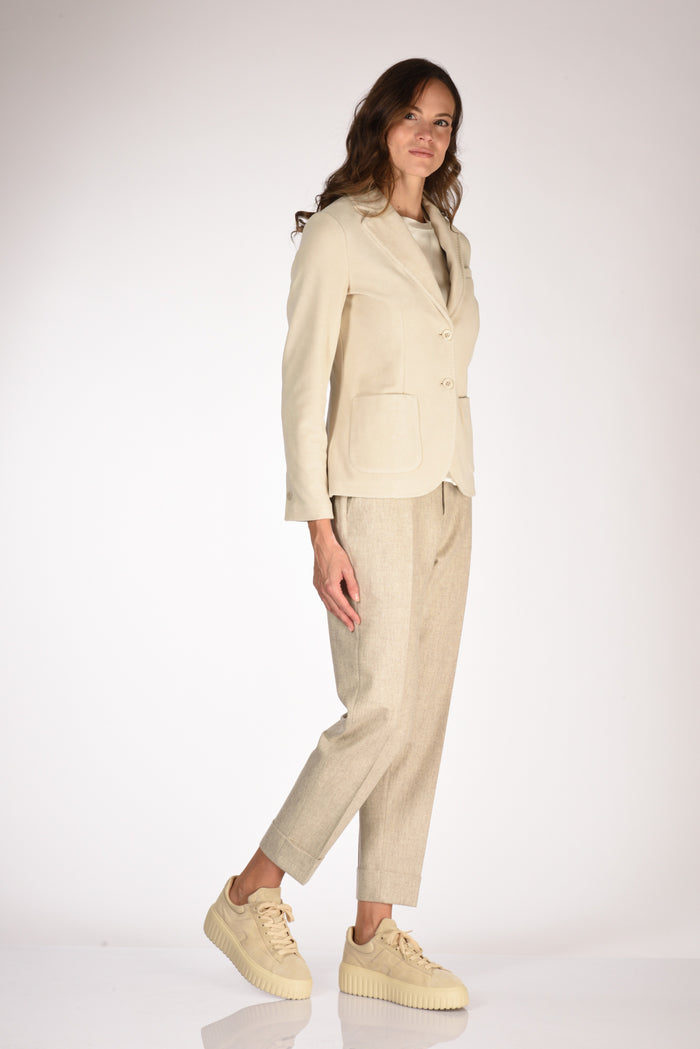 Circolo 1901 Giacca Slim Fit Bianco Naturale Donna - 4