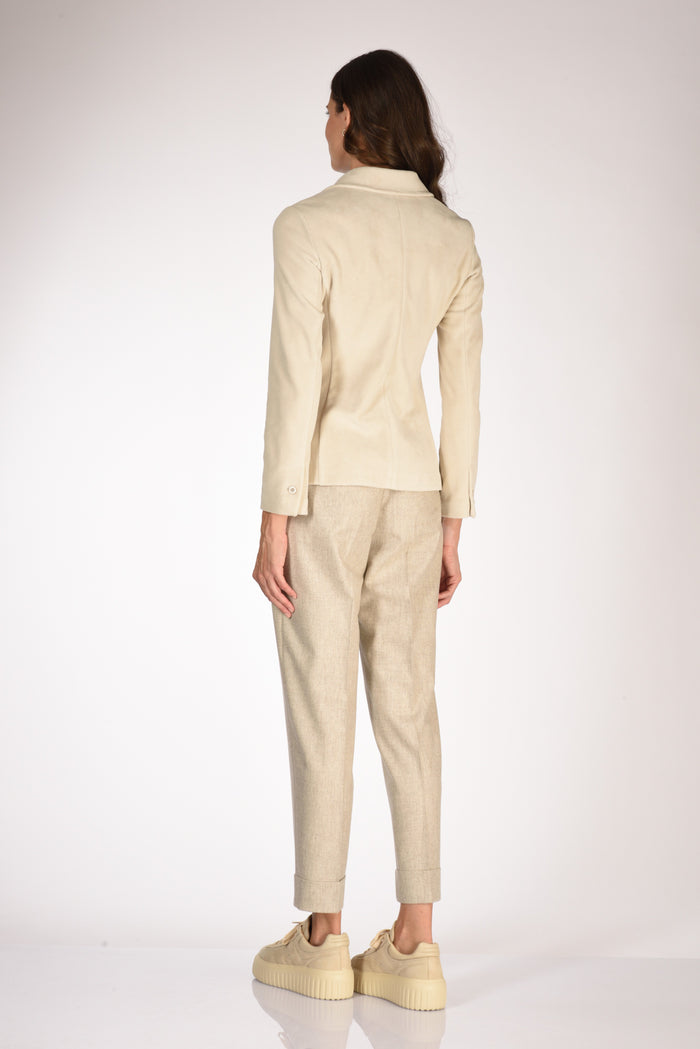 Circolo 1901 Giacca Slim Fit Bianco Naturale Donna - 5
