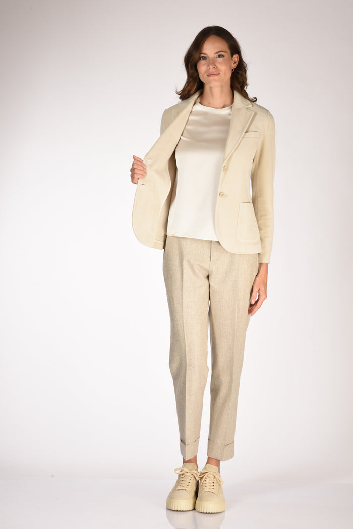 Circolo 1901 Giacca Slim Fit Bianco Naturale Donna - 6