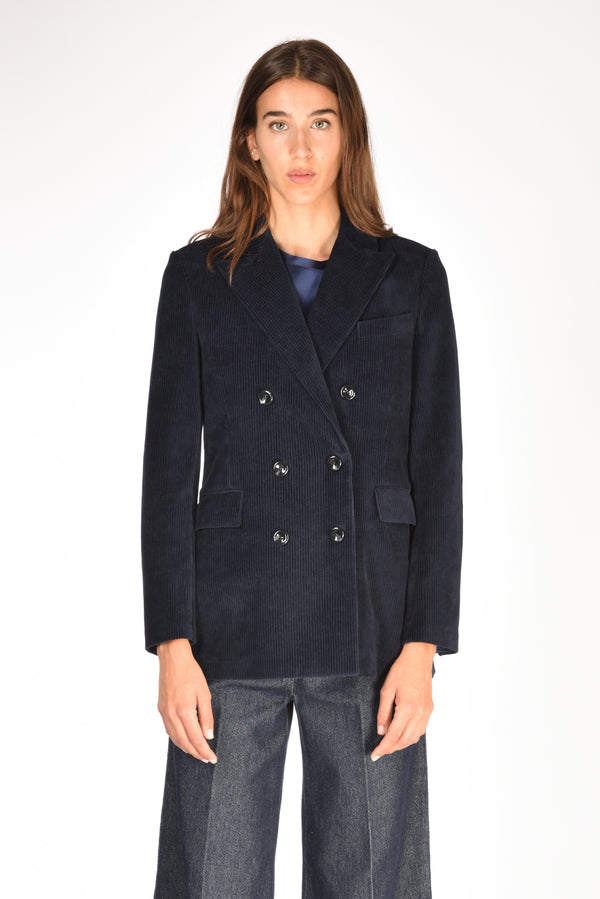 Circolo 1901 Giacca Doppiopetto Blu Donna-2