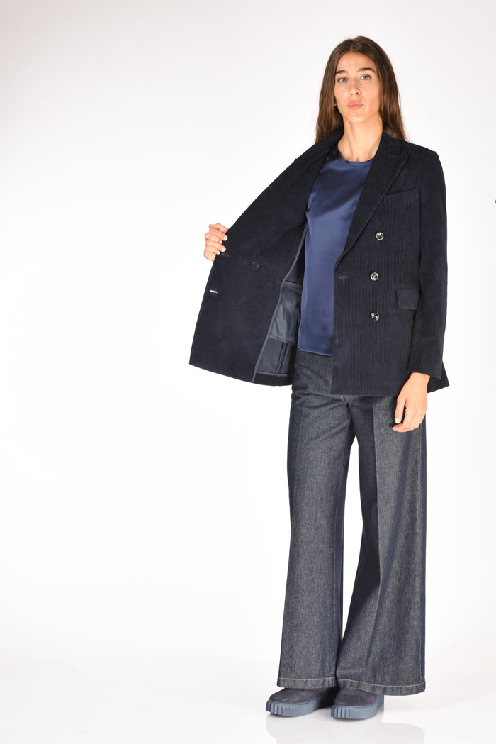 Circolo 1901 Giacca Doppiopetto Blu Donna - 6