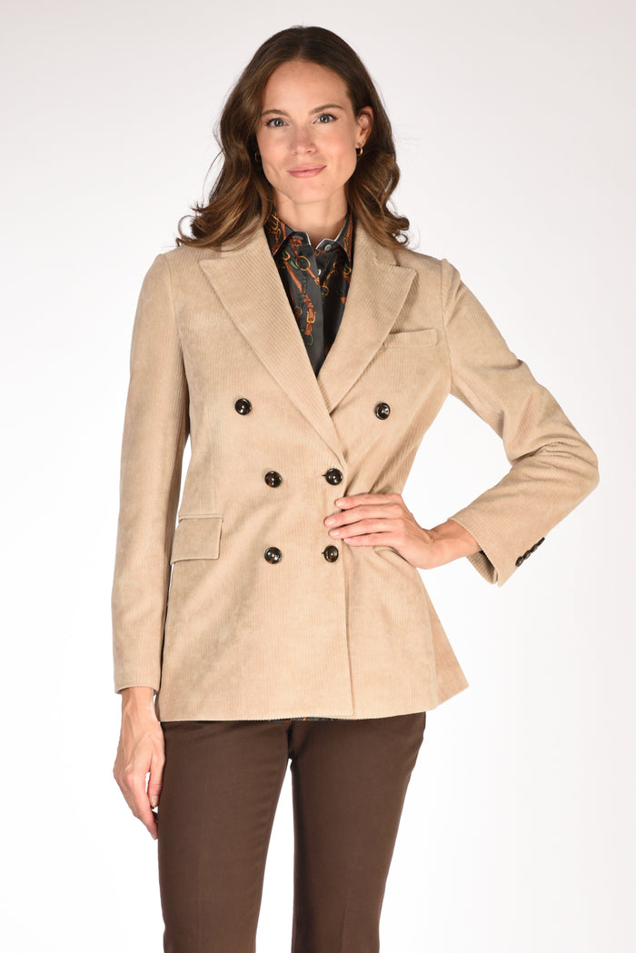 Circolo 1901 Giacca Doppiopetto Beige Donna - 1
