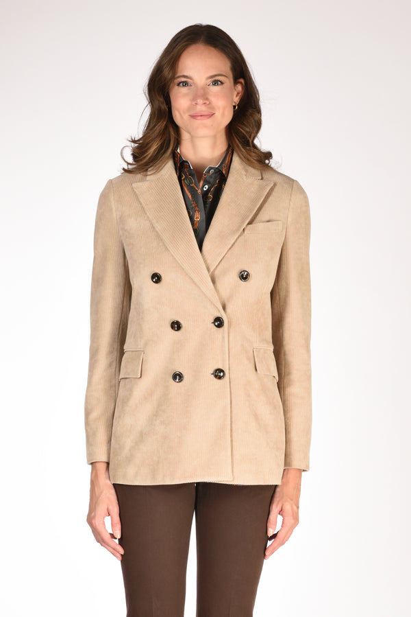 Circolo 1901 Giacca Doppiopetto Beige Donna-2
