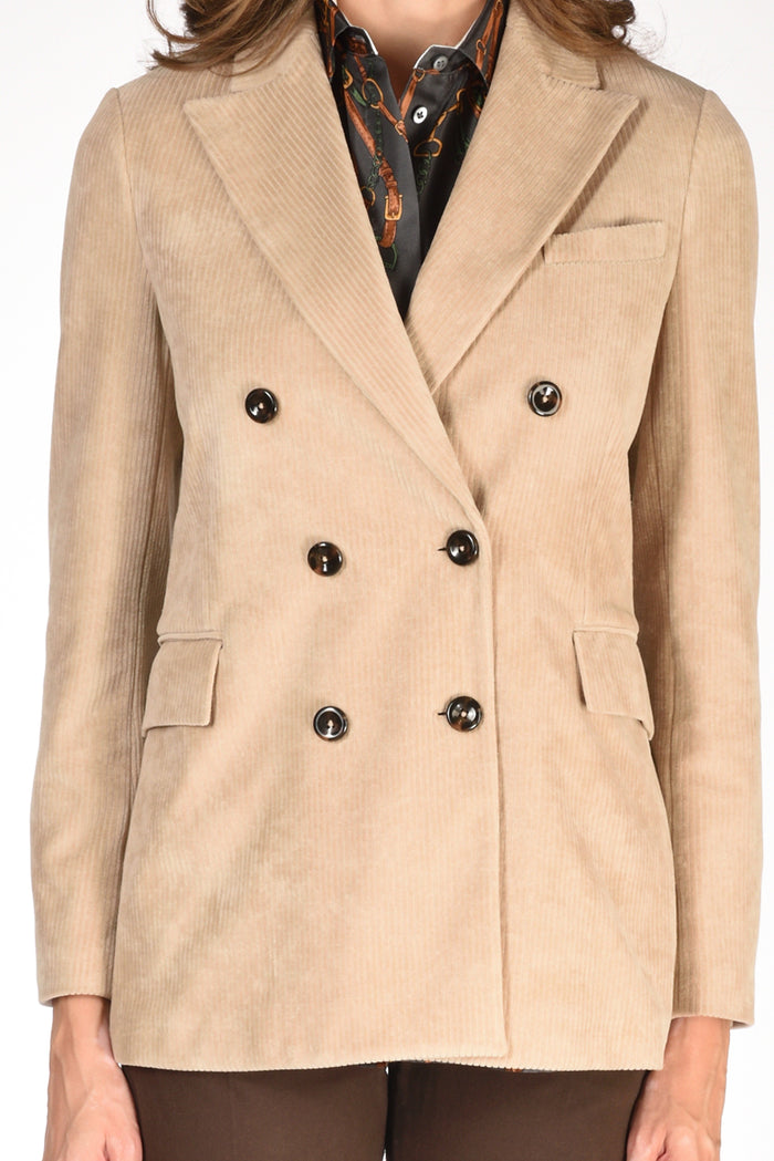 Circolo 1901 Giacca Doppiopetto Beige Donna - 3